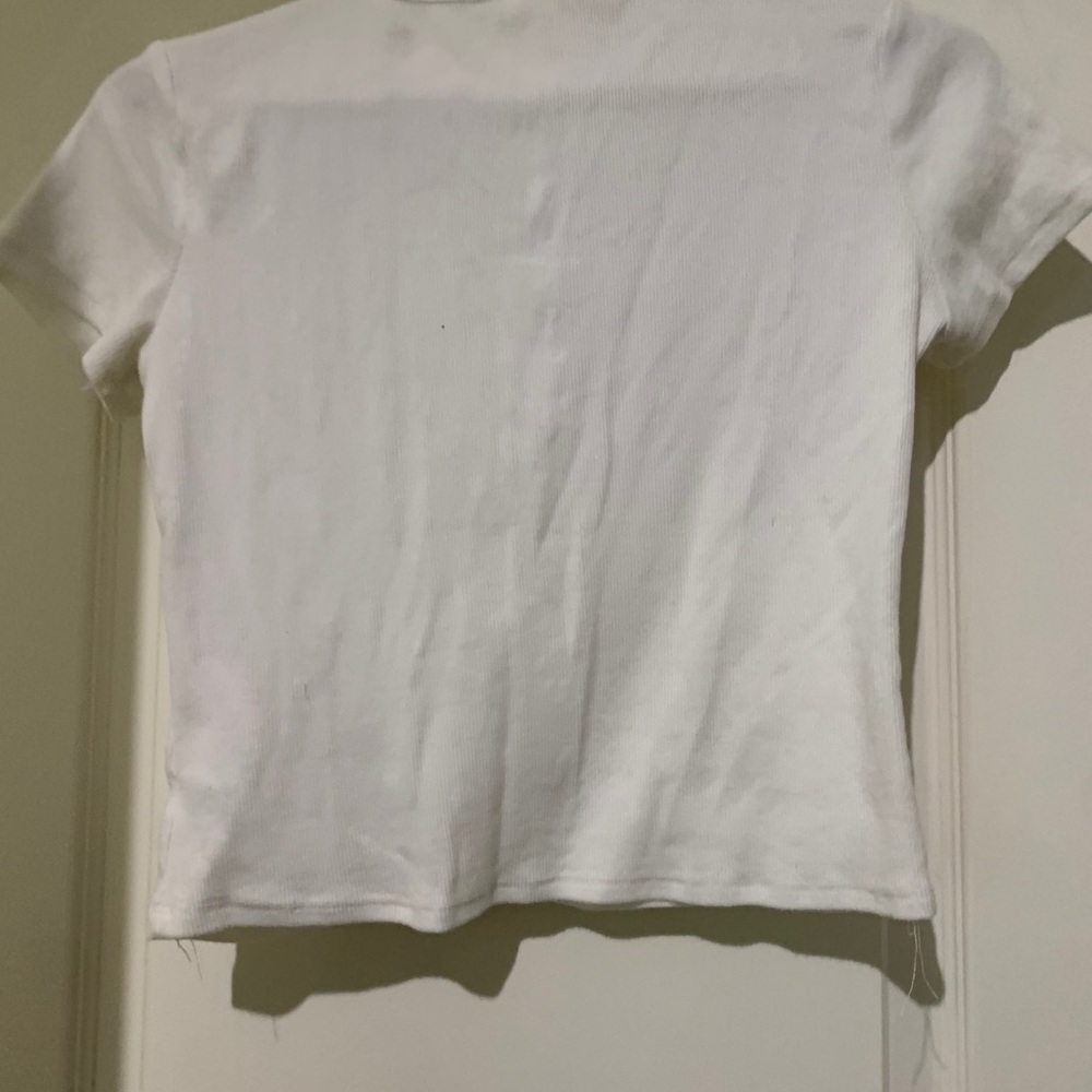 White Crop Top - Picture 2 of 2